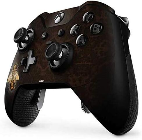 غلاف Skinit المخصص للألعاب متوافق مع وحدة تحكم Xbox One Elite - مرخص رسميًا من Tate and Co. تصميم Steampunk Bee in Kuwait