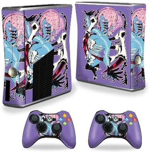 غلاف MightySkins متوافق مع وحدة تحكم Xbox 360 S - Skeleton Girl | غطاء ملتف واقٍ ومتين وفريد ​​من نوعه من الفينيل | سهل التطبيق والإزالة وتغيير الأنماط | صنع في الولايات المتحدة الأمريكية in Kuwait