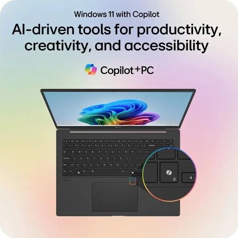 LG Gram 17" Touchscreen Laptop Copilot+ PC, Windows 11 Pro, 32GB DDR5, 2TB SSD, Intel Core Ultra 7 258V, 17 inch WQXGA Anti-Glare Touch Screen, Wi-Fi 7, Dolby Atmos, Backlit Keyboard, w/Accessories in Saudi Arabia