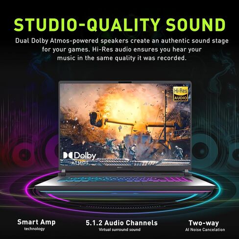ASUS ROG Strix G18 18" 2.5K 240Hz Gaming Laptop, Intel Ultra 9 275HX, GeForce RTX 5070 Ti 12GB GDDR7, 32GB DDR5, 3TB Storage (2TB SSD+1TB Docking Station), Backlit Keyboard, Wi-Fi 7, Win 11 Pro, Gray in Saudi Arabia