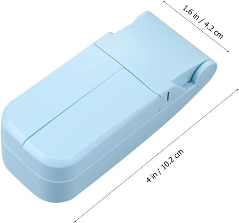 Gadpiparty Portable Mini USB Rechargeable Fan Dual-headed Folding Handheld Fan Lightweight Blue for Travel Outdoor Office Use in Saudi Arabia