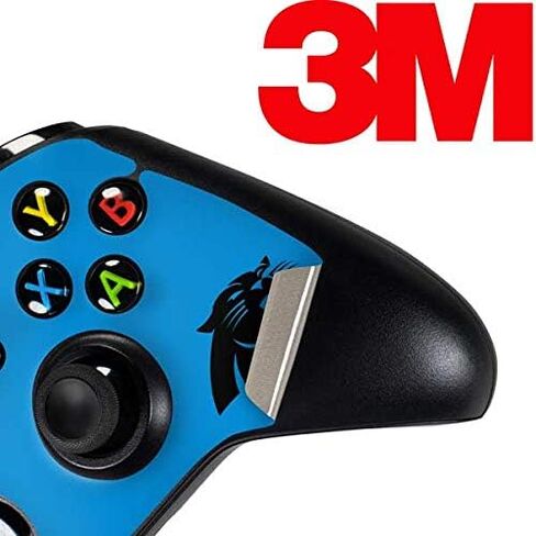 ملصق Skinit المخصص للألعاب متوافق مع وحدة تحكم Xbox One - تصميم سلسلة الأداء NFL Carolina Panthers Blue المرخص رسميًا in Kuwait