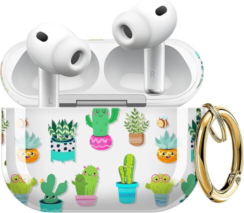 حافظة ZEKICE لـ AirPods Pro 3 Generation، حافظة Air Pod Pro 3 شفافة على شكل زهرة للنساء، غطاء AirPod Pro 3 ناعم وجذاب مع حزام سلسلة مفاتيح لغطاء AirPod Pro 3 2025 أوراق زرقاء in Kuwait