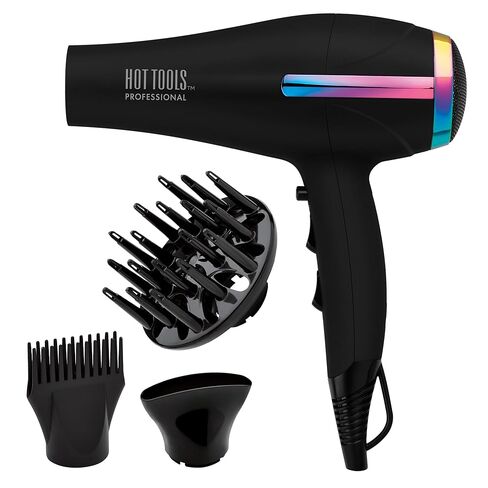 Hot Tools Professional Rainbow Turbo Ceramic Hair Dryer | 1875W Powerful and Quiet Blowouts in Kuwait