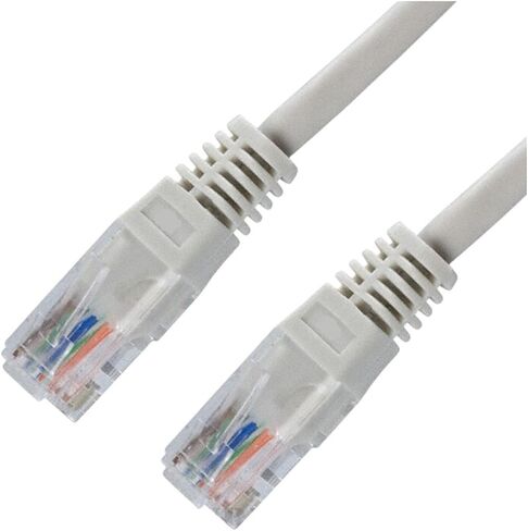 5 Pack Lot - 3ft CAT5e Ethernet Network LAN Router Patch Cable Cord Wire Gray Versatile Universal Cord Durable Reliable Replacement Part Home Appliance Upgrade Maintenance Component in Kuwait