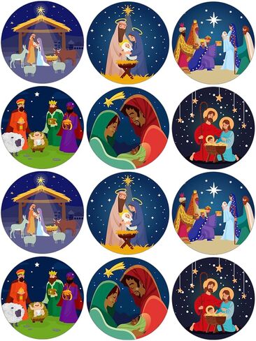 FLYAB 36PCS Cardinal Christmas Stickers Labels 1.5" Red Bird Christmas Gift Tags Stickers Cardinal Gifts Labels Stickers Christmas Stickers for Envelope Seal Gift Wrap Box Card Party Favors Supplies in Saudi Arabia