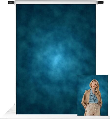 كيت 6.5x10ft الأزرق الداكن مجردة التصوير خلفية مجردة القوام خلفية سيد قديم الأزرق صور الخلفيات in Kuwait