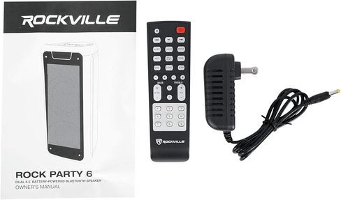 Rockville (2) Rock Party 6 مكبرات صوت لاسلكية مزدوجة مقاس 6.5 بوصة تعمل بالبطارية in Kuwait