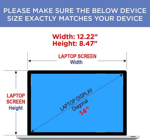 واقي شاشة ممتاز غير لامع مضاد للتوهج متوافق مع الكمبيوتر المحمول Dell Latitude مقاس 14 بوصة 9430 أو 2 في 1 [عبوة من قطعتين] in Saudi Arabia