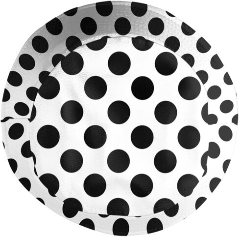 Cute Polka Dots Bucket Hat,Funny Beach Fisherman Hats Sun Wide Brim Cap for Women Men and Teens in Saudi Arabia
