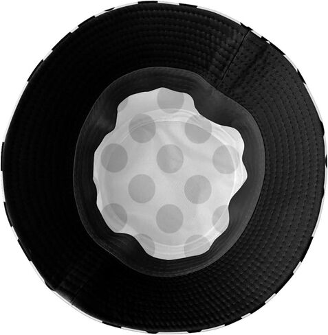 Cute Polka Dots Bucket Hat,Funny Beach Fisherman Hats Sun Wide Brim Cap for Women Men and Teens in Saudi Arabia