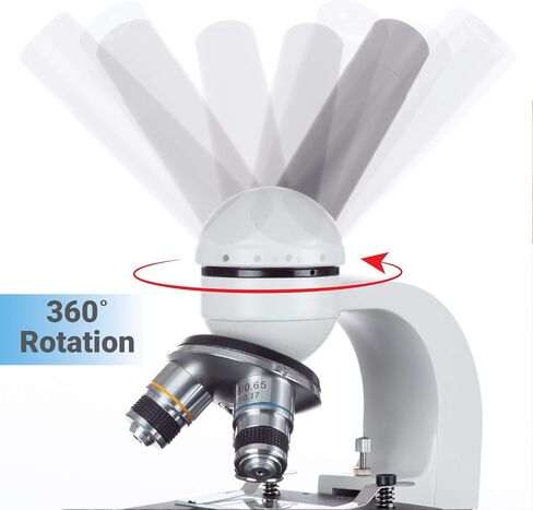 AmScope M150C-SP14-WM 40X-1000X Portable Student Microscope with Slide Preparation Kit and Book in Saudi Arabia