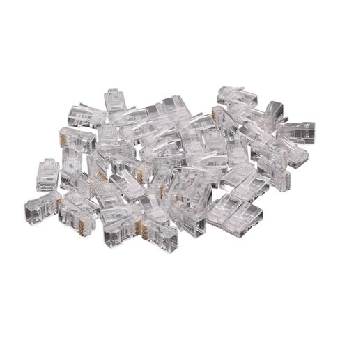 50 قطعة 10P10C RJ45 RJ48 RJ50 Cat5E UTP Ethernet C0innector شبكة وحدات كريستال التوصيل 10-Pin كابل الشبكة C0innector جديد 2026 عالي لمكونات إلكترونية موثوقة ودقة وأداء مستقر in Kuwait