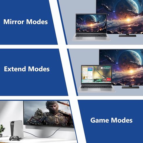 كابل HDMI 8K 2.1 5 حزم، كابل HDMI عالي السرعة 6 أقدام، سلك شاشة تلفزيون HDMI للكمبيوتر الدرع-8K@60 هرتز، 4K@120 هرتز/165 هرتز/240 هرتز، HDCP 2.2&2.3، HDR 10 لـ ARC، eARC، PS4 PS5 Sound Bar/Roku in Saudi Arabia