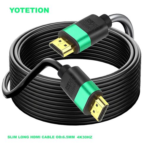 كابل HDMI بطول 75 قدم، كابل HDMI طويل عالي السرعة موصل ذهبي AL Shell (أخضر) 4K@30 هرتز، 1080P DTS:X، HDCP 2.2 و2.3، HDR 10 متوافق مع Roku TV/PS5/HDTV/Blu-ray in Saudi Arabia