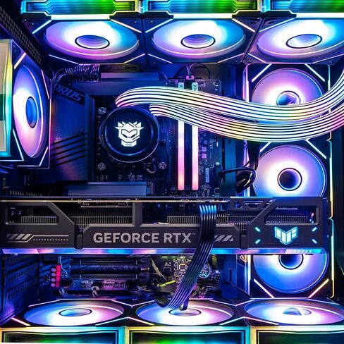 كمبيوتر Quantum Gaming Desktop AMD Ryzen 9 9950X3D، NVIDIA GeForce RTX 5090، 32 جيجابايت DDR5، 2 تيرابايت SSD، WIN11 Home، إضاءة RGB، جاهز للاستخدام، شاشة تبريد مخصصة in Kuwait