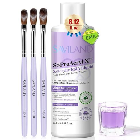 SAVILAND Nail Dehydrator and Acid-free Primer, Long-lasting Nail Prep Dehydrate and Acid Free Bonding Primer Set Professional Natural for Acrylic Powder and Gel Nail Polish 0.5 oz in Saudi Arabia