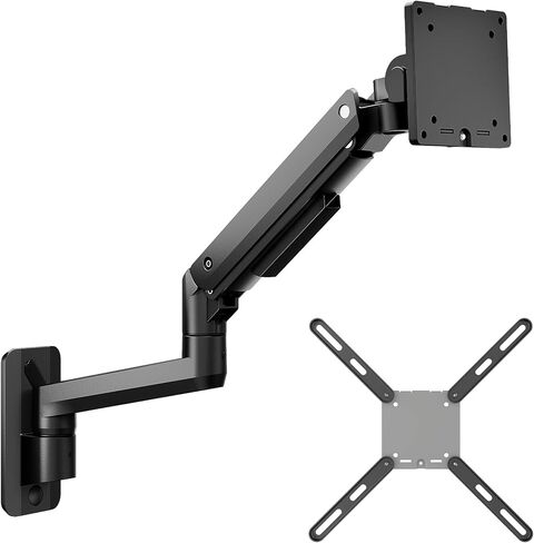 monTEK Ultra Wide Wall Mount Monitor Arm Bundle with VESA Expansion Adapter Kit, Heavy-Duty Gas Spring Wall Mount for 17"–49" Screens up to 44 lbs, Includes Adapter Extending VESA to 200x200 & 300x300 in Saudi Arabia