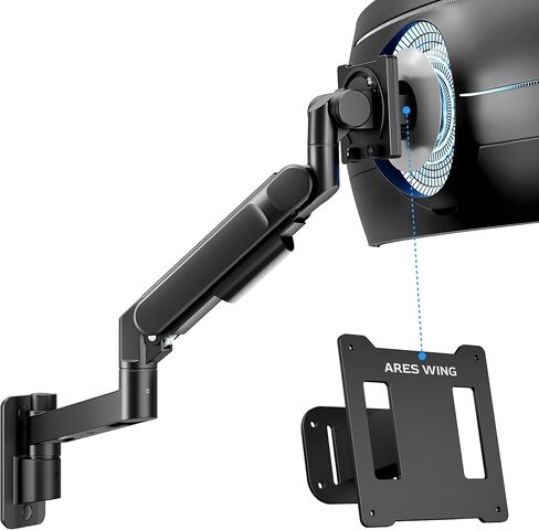 ARES WING Wall Mount Monitor Arm & VESA Adapter for Samsung Neo G9, G65B, G70A, G75T, G85NB, CRG9, CHG9, CHG90, and Odyssey G9 Monitors in Kuwait