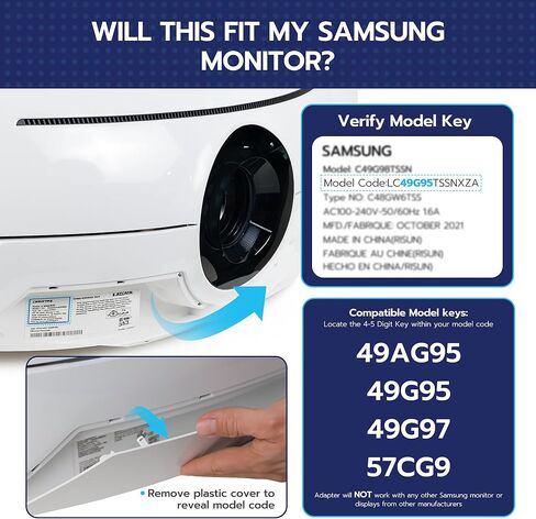 ARES WING Wall Mount Monitor Arm & VESA Adapter for Samsung Neo G9, G65B, G70A, G75T, G85NB, CRG9, CHG9, CHG90, and Odyssey G9 Monitors in Kuwait