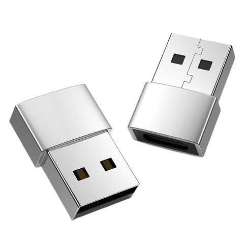 2 حزمة USB2.0 ذكر إلى نوع C أنثى محول USB C أنثى إلى USB ذكر محول لشحن نقل البيانات بسرعة عالية in Kuwait