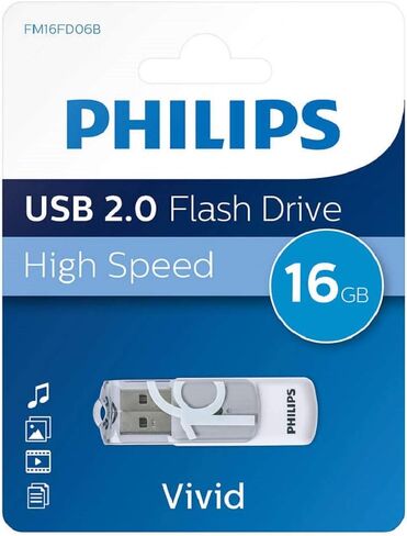 محرك أقراص فلاش USB من فيليبس سعة 16 جيجابايت إصدار Vivid USB 2.0 in Saudi Arabia