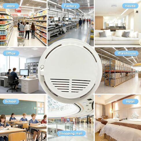 كاشف دخان الكاميرا الخفية LIZVIE، تصميم يدوي DIY، 5000 مللي أمبير في الساعة مثبت على السقف 1080 بكسل عالي الدقة للرؤية الليلية وكشف الحركة عن بعد للتحكم عن بعد للمنزل/المكتب وأمن المراقبة الداخلية in Kuwait