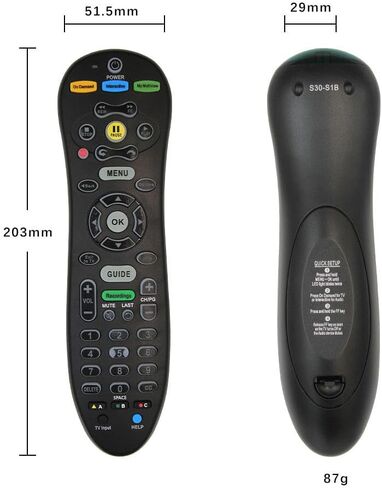 جهاز تحكم عن بعد بديل عالمي S30-S1B لأجهزة استقبال التلفزيون ATT Uverse in Saudi Arabia