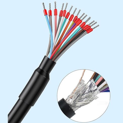 المتانة DB9 DB15 DB25 ذكر أنثى موصلات كابل، 9Pin / 15Pin الصناعية المنفذ التسلسلي اتصال سلك 24AWG سلك in Kuwait