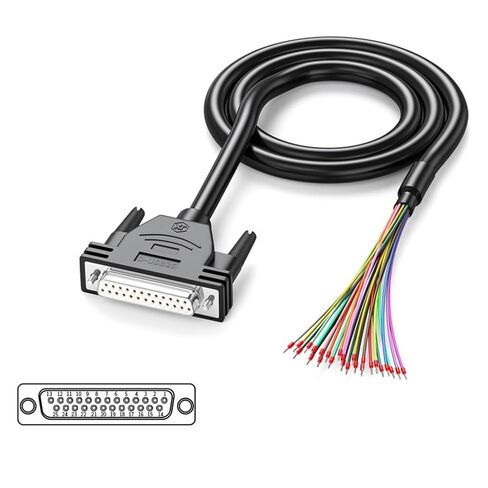 المتانة DB9 DB15 DB25 ذكر أنثى موصلات كابل، 9Pin / 15Pin الصناعية المنفذ التسلسلي اتصال سلك 24AWG سلك in Kuwait