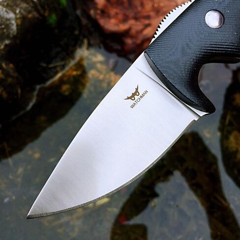 Watchman WF218 EDC سكين ذو نصل ثابت D2 شفرة فولاذية G10 مع أغلفة كيديكس للأنشطة الخارجية والتخييم in Kuwait