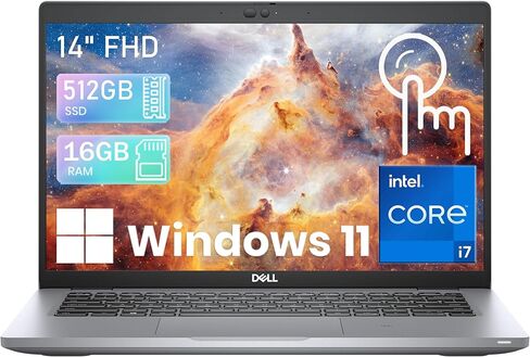 كمبيوتر محمول Dell Latitude 5420 مقاس 14 بوصة بشاشة لمس FHD i7، وIntel Core i7-1165G7 حتى 4.7 جيجا هرتز، وذاكرة الوصول العشوائي 16 جيجا، و512 جيجا SSD، وThunderbolt4، ولوحة مفاتيح بإضاءة خلفية Windows 11 Pro (متجدد) in Kuwait