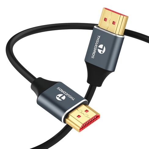 8K Silicone HDMI Cable 6.6FT, Flexible Slim High Speed HDMI 2.1 Cord Supports 8K@60Hz, 4K@120Hz 144Hz 48Gbps in Saudi Arabia