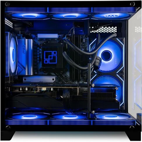 Panorama RTX 5070 TI، 24-Core Ultra 9 285K، ذاكرة الوصول العشوائي DDR5 سعة 32 جيجابايت، 2x1 تيرابايت Gen4 SSD، كمبيوتر مكتبي للألعاب مبرد سائل مع Windows 11 Pro، ضمان لمدة 3 سنوات، لوحة مفاتيح RGB + ماوس، شبكة Wi-Fi داخلية 6E، 3X DP وHDMI in Kuwait