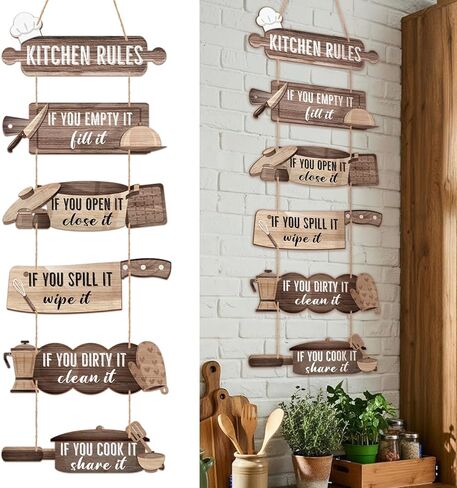 6 Pack Wooden Pool Rules Signs 4 x 11 Inch Summer Slippers Hanging Wooden Sign Outdoor Decorations for Swimming Pool Decor, Assemble by Yourself in Saudi Arabia