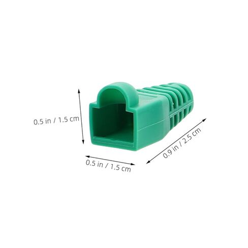 100pcs Protective Ethernet Cable Covers Boot Sleeves Strain Relief Cable Connectors Guards in Saudi Arabia