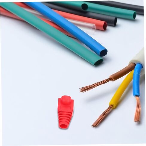 100pcs Protective Ethernet Cable Covers Boot Sleeves Strain Relief Cable Connectors Guards in Saudi Arabia