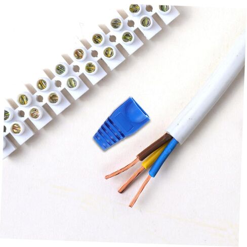 100pcs Protective Ethernet Cable Covers Boot Sleeves Strain Relief Cable Connectors Guards in Saudi Arabia