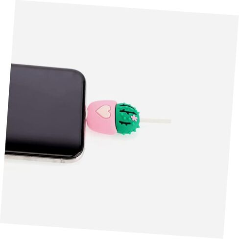 8 قطع من كابل USB على شكل صبار رائعتين للأولاد والبنات، غطاء كابل لطيف، تصميم ممتع، مادة سيليكون قوية للمنزل والسفر in Saudi Arabia