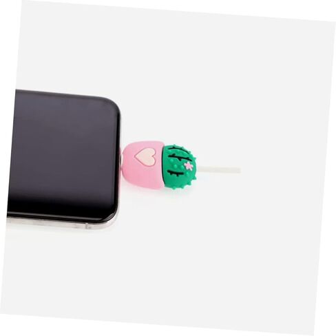 TEHAUX 8 قطع من واقيات كابلات USB الرائعة من TEHAUX، غطاء كابل بيانات لمنع الاهتراء، سهل التركيب والإزالة، موفر سلك لطيف للشحن in Saudi Arabia