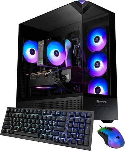 iBUYPOWER Element SE Gaming PC Desktop - AMD Ryzen 7 8700F, NVIDIA GeForce RTX 5060Ti 8GB, 32GB DDR5 RGB RAM, 1TB NVMe SSD, Gaming Keyboard & Mouse, Windows 11 Home in Saudi Arabia