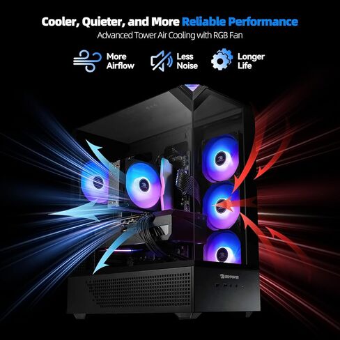iBUYPOWER Element SE Gaming PC Desktop - AMD Ryzen 7 8700F, NVIDIA GeForce RTX 5060Ti 8GB, 32GB DDR5 RGB RAM, 1TB NVMe SSD, Gaming Keyboard & Mouse, Windows 11 Home in Saudi Arabia