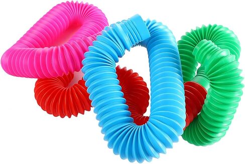 Pop Multi-Color XL Stretch Tubes Sensory Toy for Toddler Kids Learning Toys - 4 Pack in Saudi Arabia