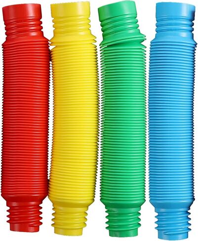 Pop Multi-Color XL Stretch Tubes Sensory Toy for Toddler Kids Learning Toys - 4 Pack in Saudi Arabia