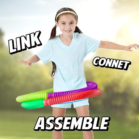 Pop Multi-Color XL Stretch Tubes Sensory Toy for Toddler Kids Learning Toys - 4 Pack in Saudi Arabia