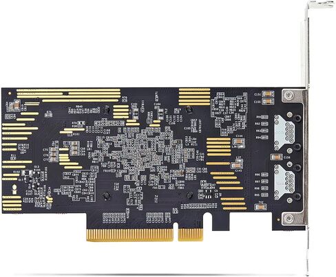 بطاقة شبكة إيثرنت StarTech.com بمنفذين PCIe بسرعة 10 جيجابت، Windows وLinux، مجموعة شرائح BCM57416، 10GBASE-T، بطاقة NIC، TAA in Saudi Arabia