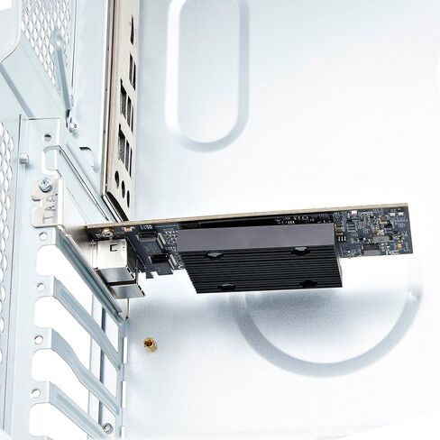 بطاقة شبكة إيثرنت StarTech.com بمنفذين PCIe بسرعة 10 جيجابت، Windows وLinux، مجموعة شرائح BCM57416، 10GBASE-T، بطاقة NIC، TAA in Saudi Arabia