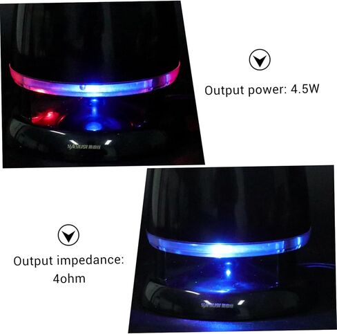 مكبر صوت صغير مزود بمدخل Aux ومكبر صوت محمول يعمل بمنفذ USB لأجهزة الكمبيوتر المحمول والهاتف والكمبيوتر اللوحي وتصميم مدمج مع التحكم في مستوى الصوت للاستخدام المنزلي أثناء السفر in Kuwait