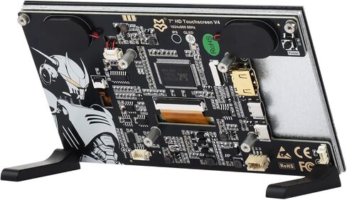 شاشة KLAYERS 7 بوصة عالية الدقة تعمل باللمس QLED V4، متوافقة مع Raspberry Pi 5/4B/Pi Zero، دقة 1024 × 600، واجهة HDMI، دعم اللمس بخمس نقاط in Kuwait