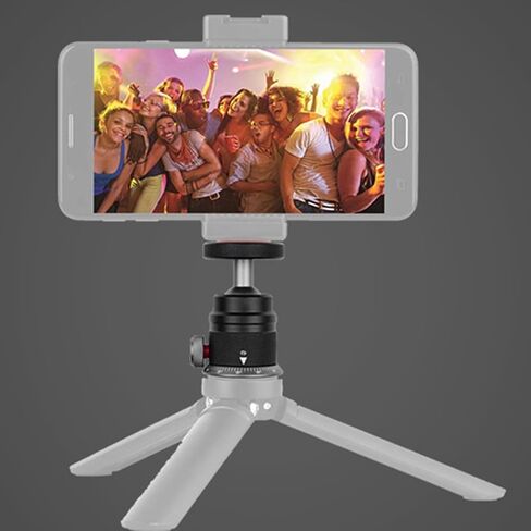 Heavy Duty Aluminum Ball Head 360 Degree Panning Camera Mount with 1/4 Screw for DSLR Smartphone 6.6lbs Weight Capacity Small Ball Head Tripod Adapter in Saudi Arabia